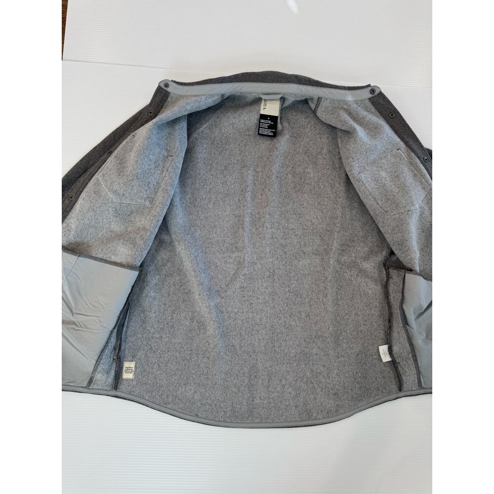 Vuori Del Mar Fleece Shirt Jacket Men's Medium Grey Shacket Gorpcore Overshirt - Picture 6 of 16